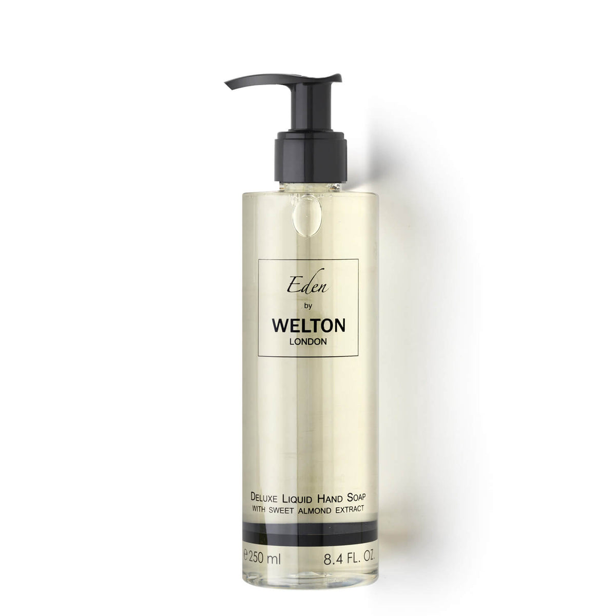 luxury liquid hand soap with sweet almond fragrance geranium jasmine minimalist style floral citrus woody scent high quality product vegetable olive coconut oil organic natural ingredient