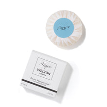 Load image into Gallery viewer, luxury perfumed solid soap with grape seed oil fragrance fig green tea leaves cardamom minimalist style fruity woody scent high quality product vegetable coco rapeseed oil natural ingredient palm oil fre