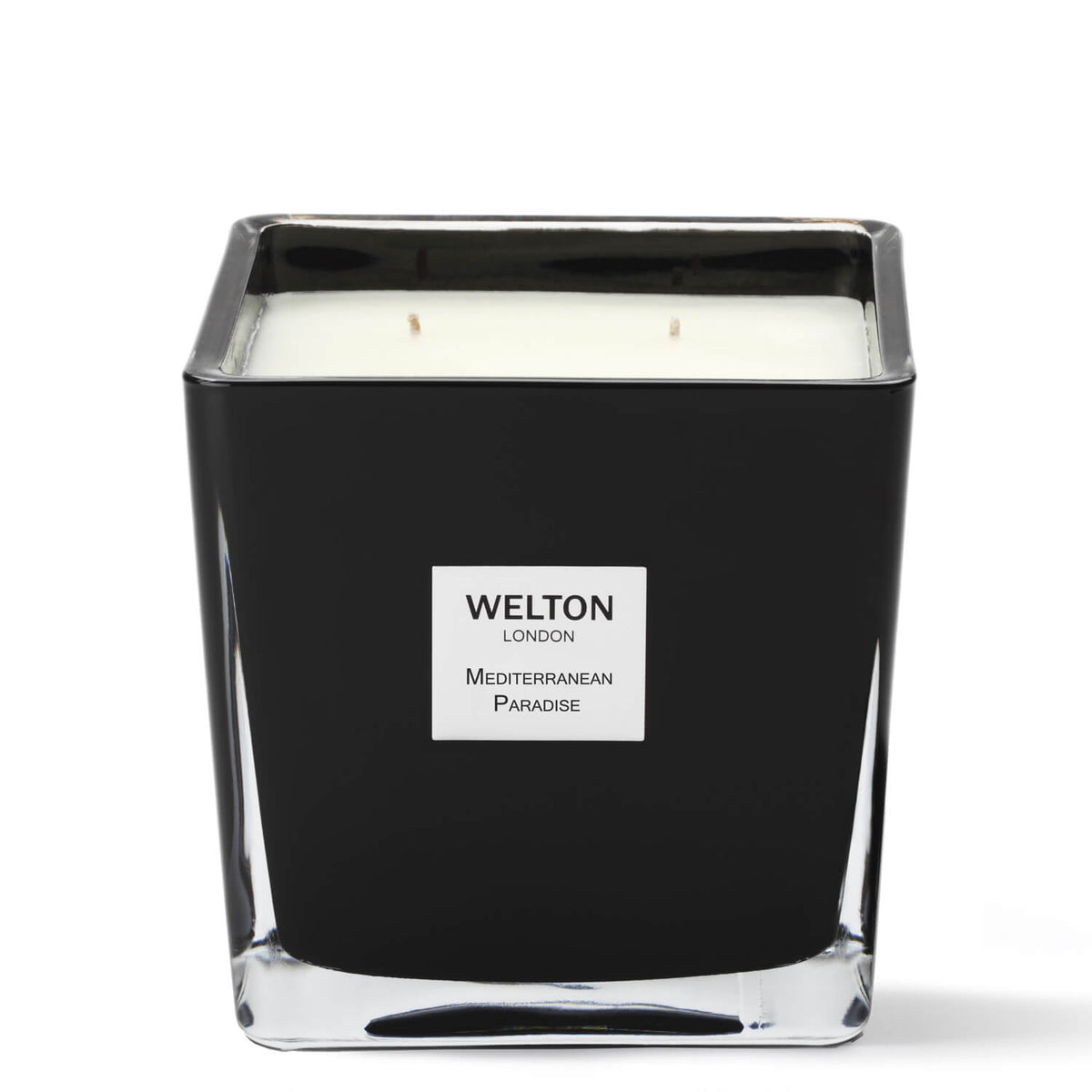 large luxury scented candle black cubic design minimalist style citrus green fruity scent high quality home fragrance to match your interior