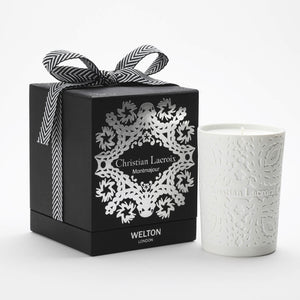 luxury scented candle montmajour christian lacroix welton london woody amber scent high quality home fragrance to match your interior limited edition capsule collection