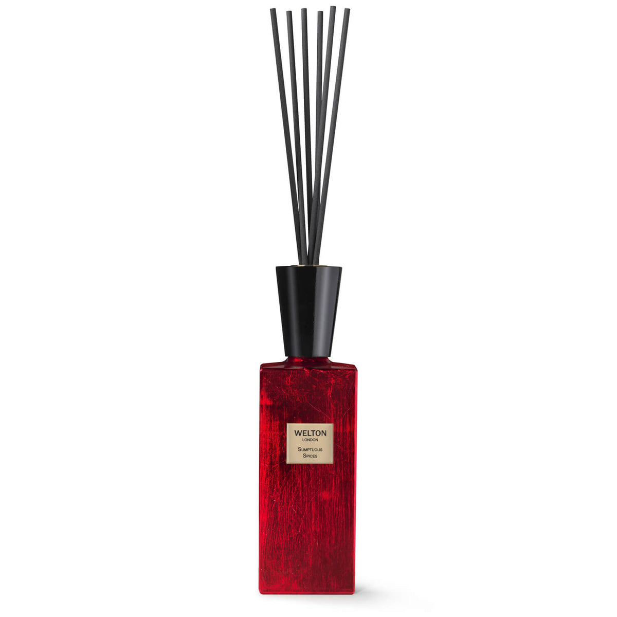 luxury home fragrance diffuser XL large red gold cubic design minimalist style spicy sweet scent high quality home fragrance to match your interior