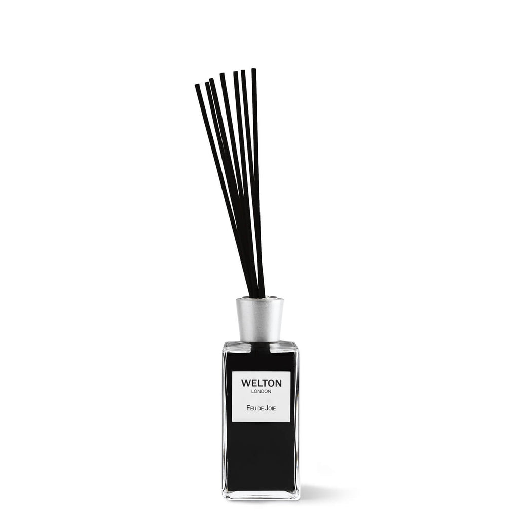 luxury home fragrance diffuser 200ml black cubic design minimalist style woody smoky spicy scent high quality home fragrance to match your interior