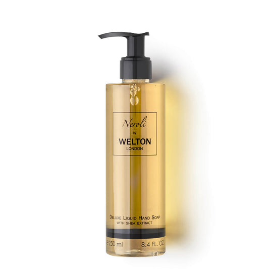 luxury liquid hand soap with organic shea butter fragrance neroli citrus minimalist style fruity cirtus woody scent high quality product vegetable olive coconut oil organic natural ingredient